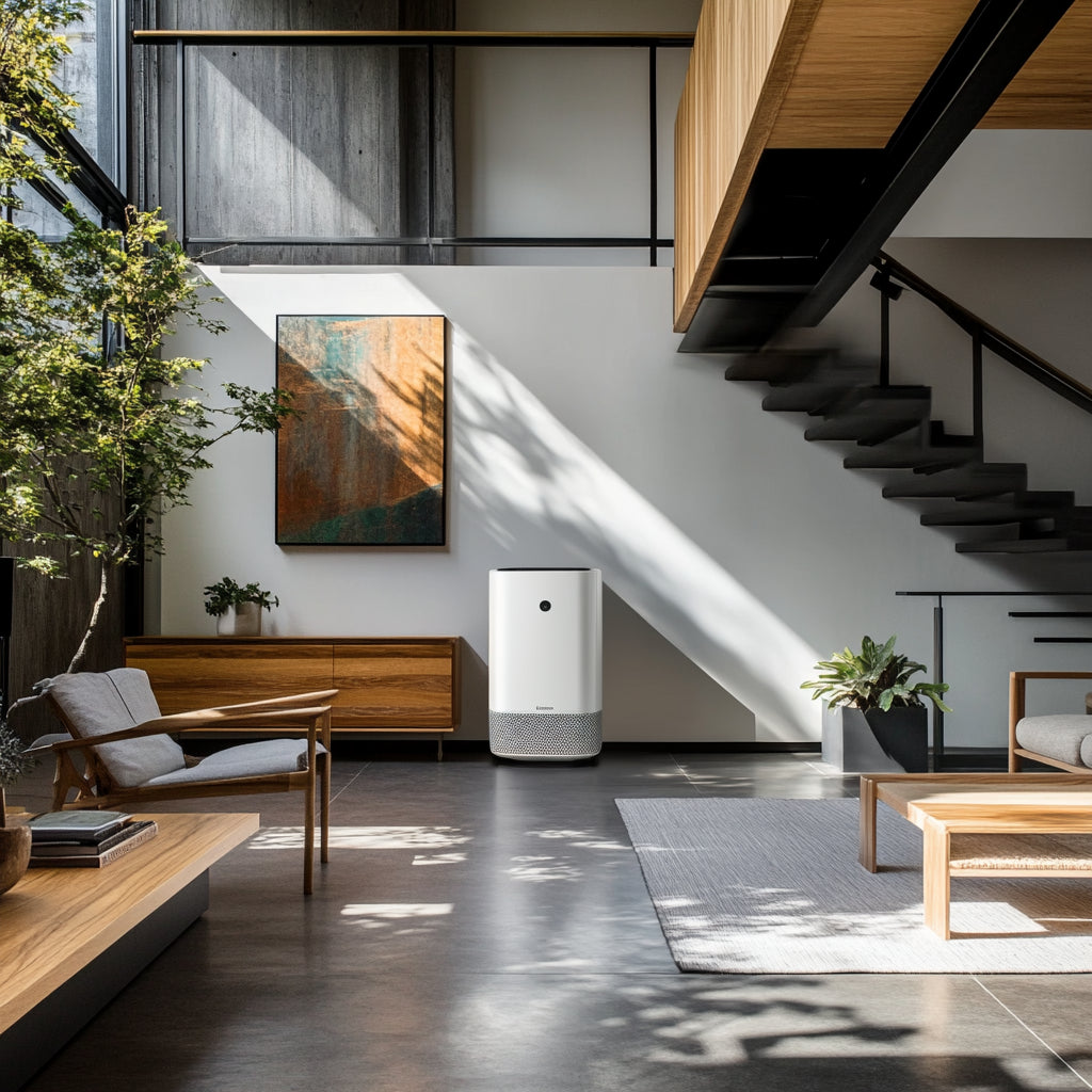 air purifier in a modern home 